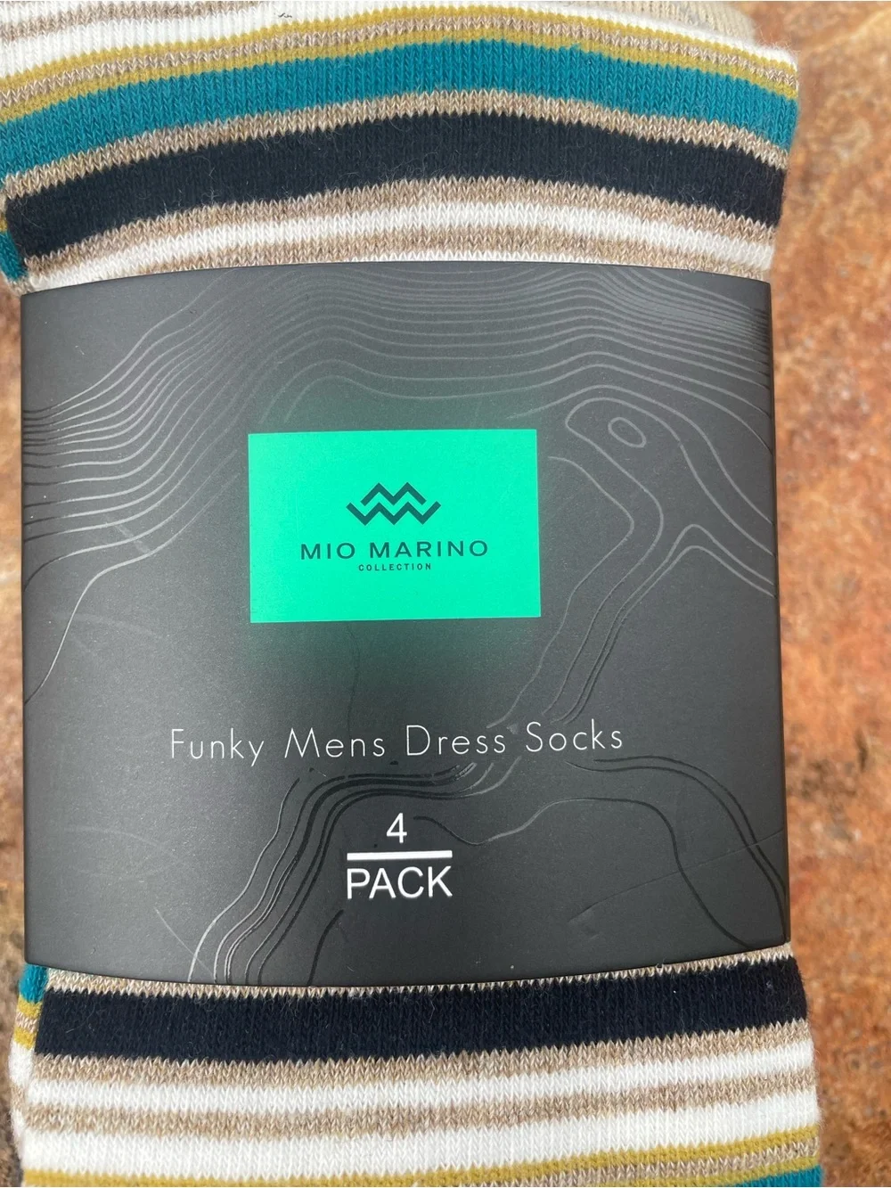 Mio Marino Funky Men’s Dress Socks - 4 Pack Size 10-13 NEW!